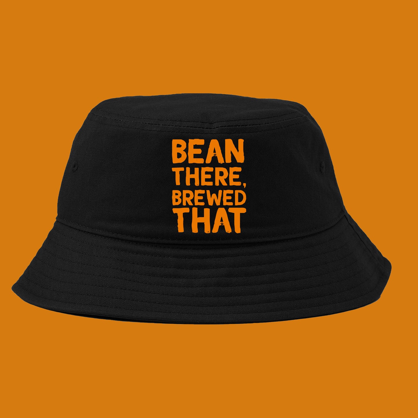 Bean There, Brewed That Orange Bucket Hat