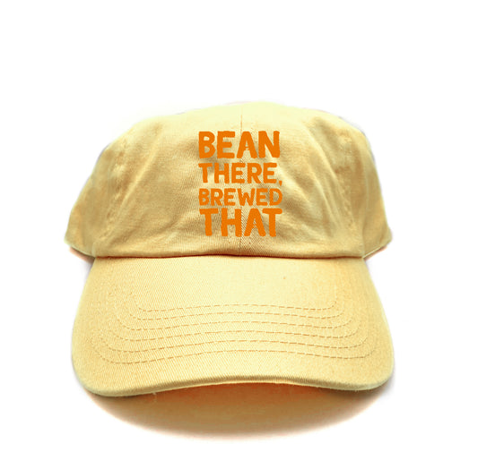 Bean There, Brewed That Orange Dad Hat