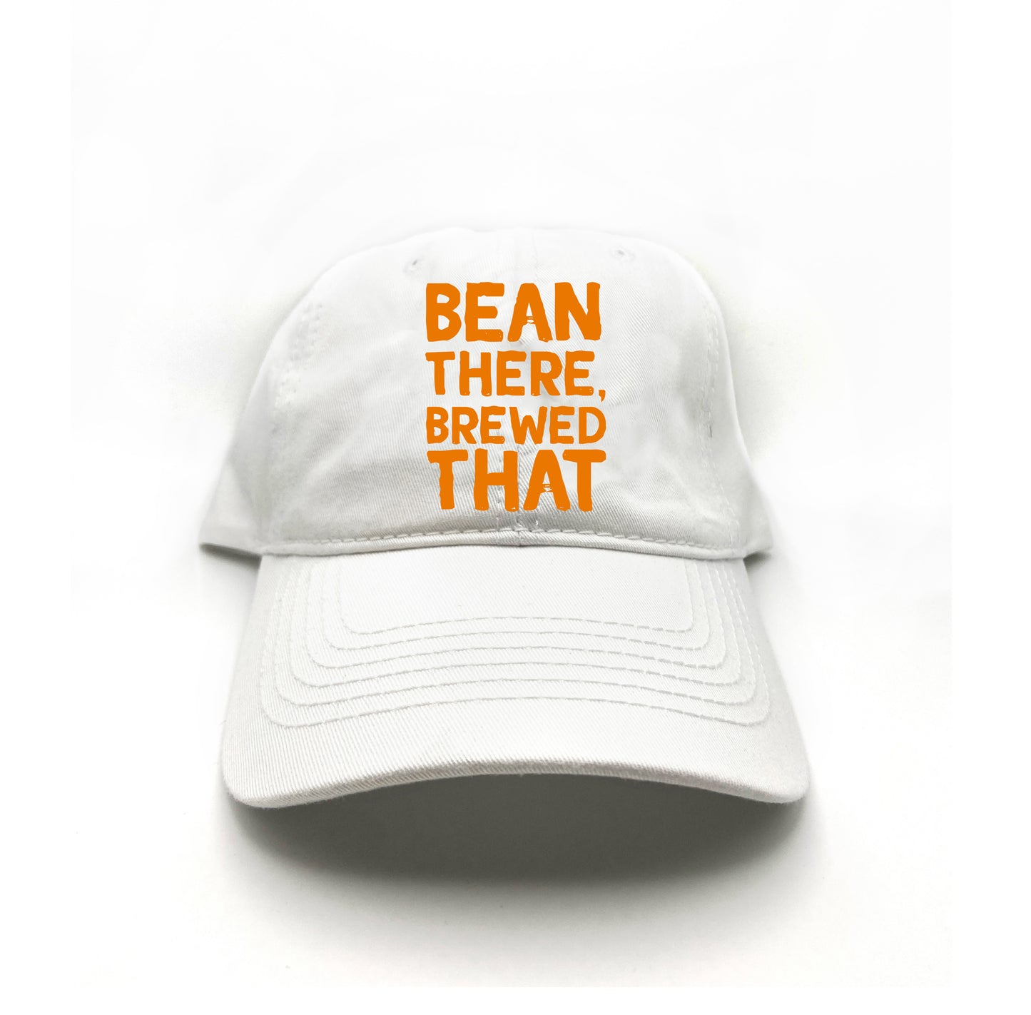 Bean There, Brewed That Orange Dad Hat