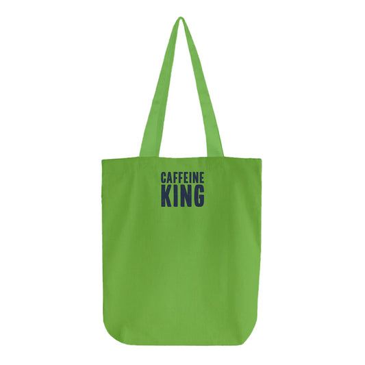 Caffeine King Grey Tote Bag