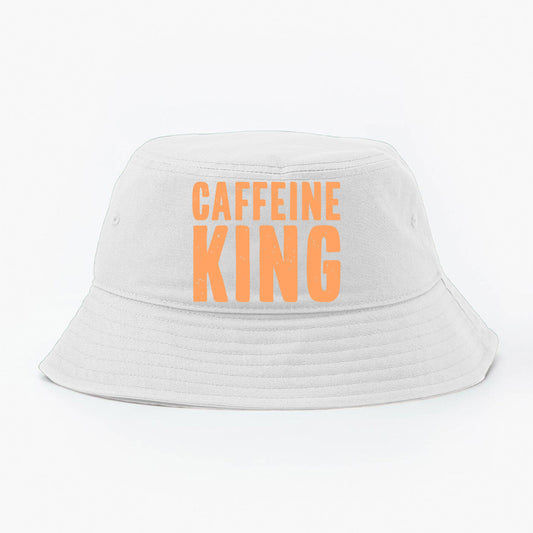 Caffeine King Orange Yellow Bucket Hat