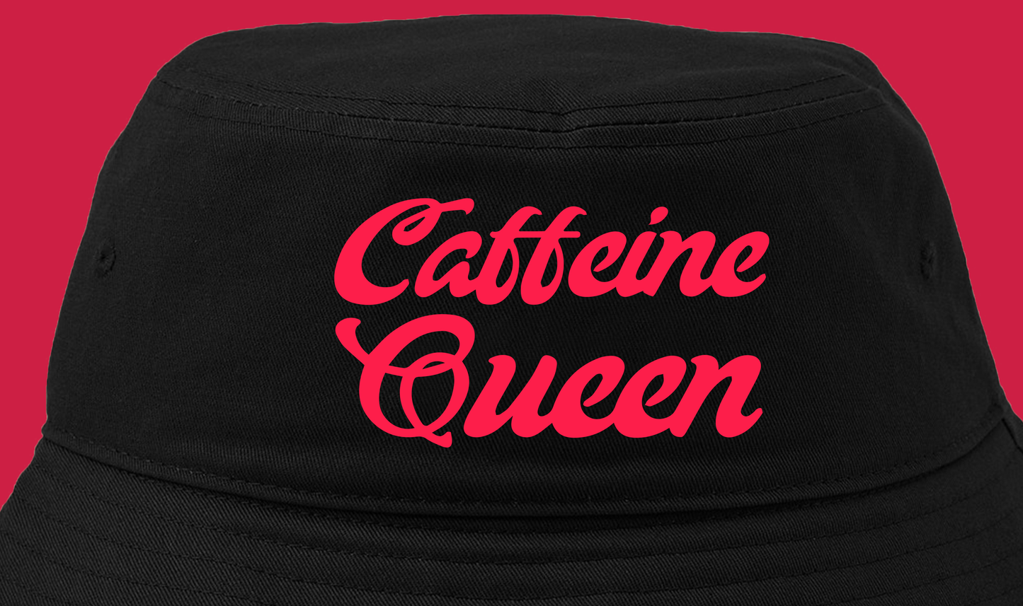 Caffeine Queen Mint Pink Bucket Hat