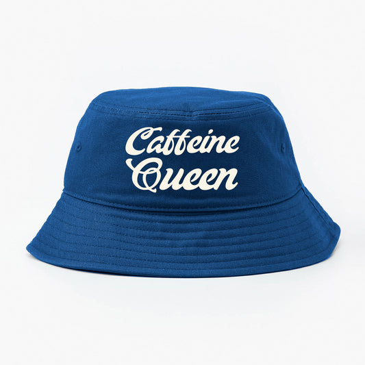 Caffeine Queen White Bucket Hat