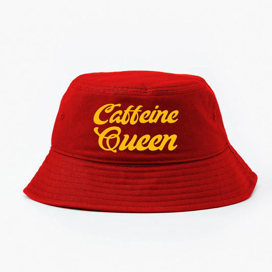 Caffeine Queen Yellow Bucket Hat