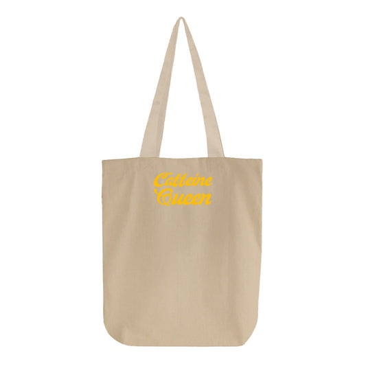 Caffeine Queen Yellow Tote Bag