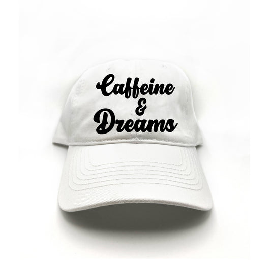 Caffeine & Dreams Black Dad Hat