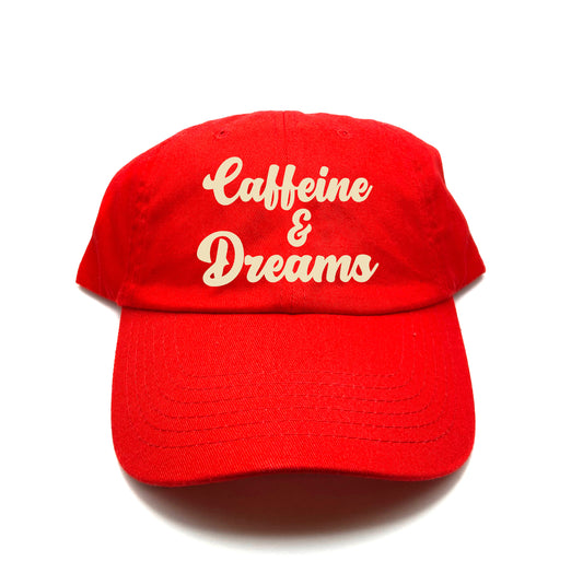 Caffeine & Dreams Cream Dad Hat