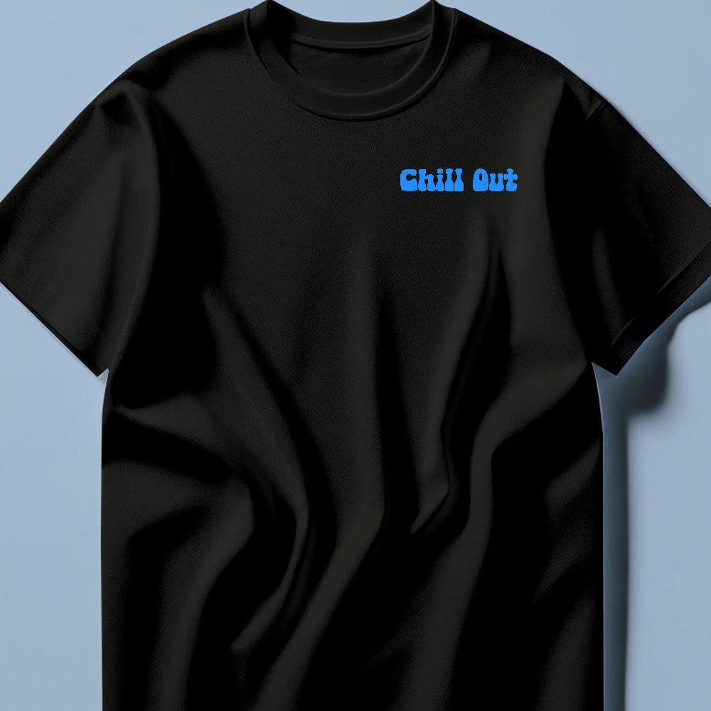 Chill Out Black Tee Shirt