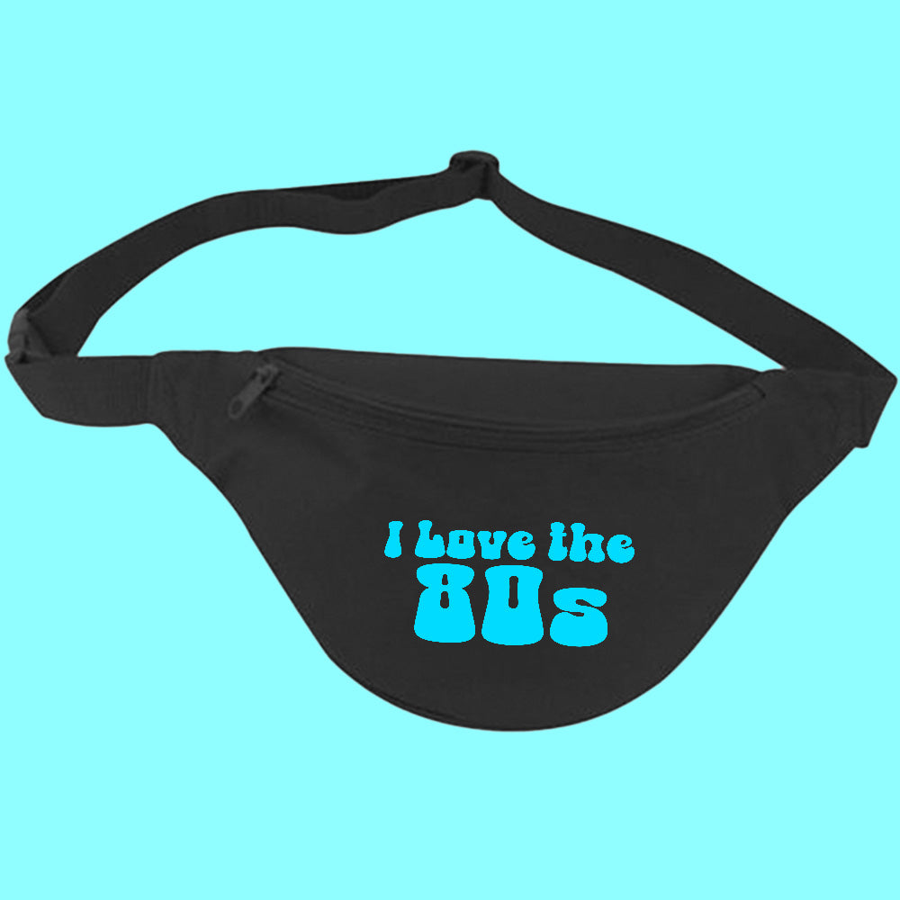I Love The 80s Cyan Fanny Pack