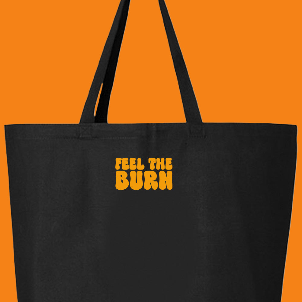 Feel The Burn Orange Tote Bag