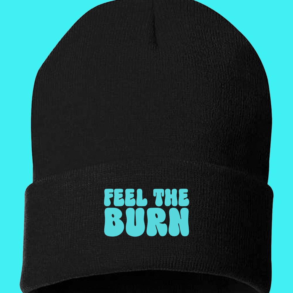 Feel The Burn Cyan Beanie