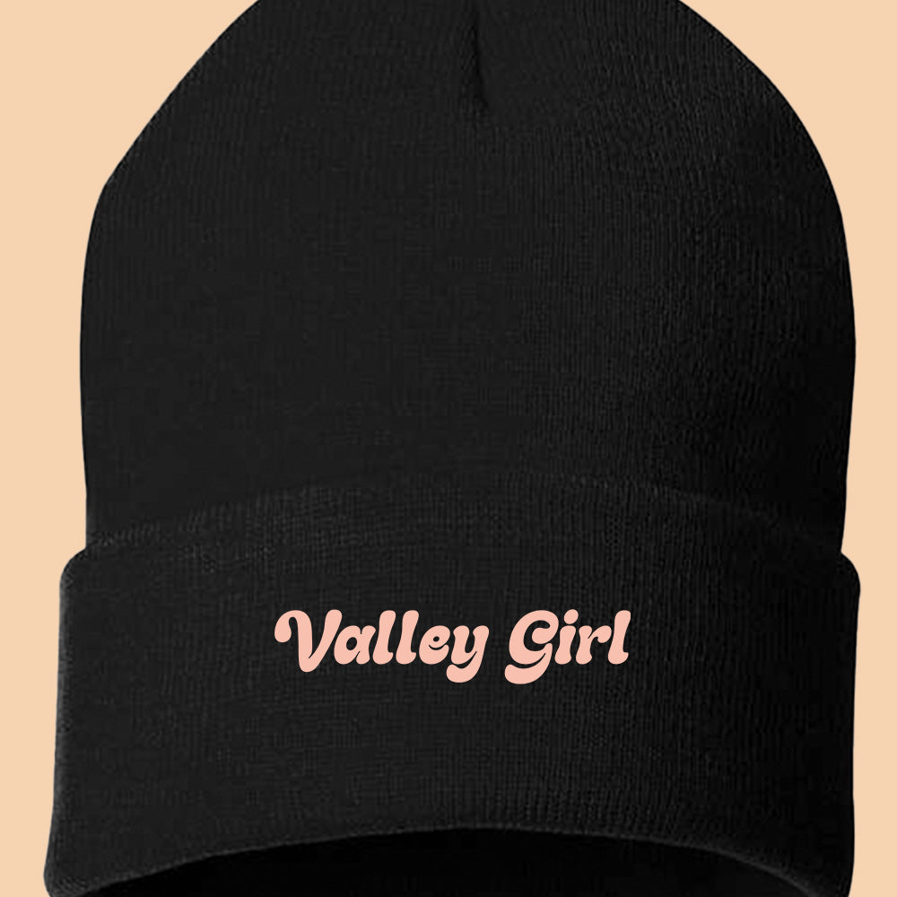 Valley Girl Light Peach Beanie