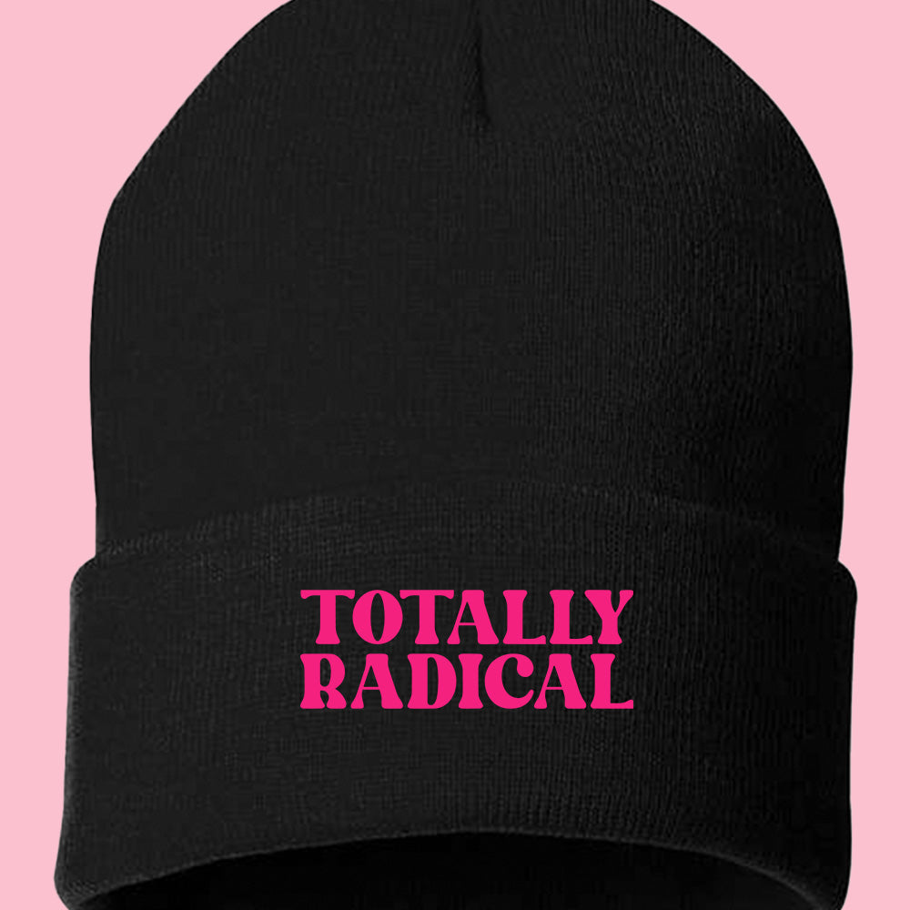Totally Radical Pink Beanie