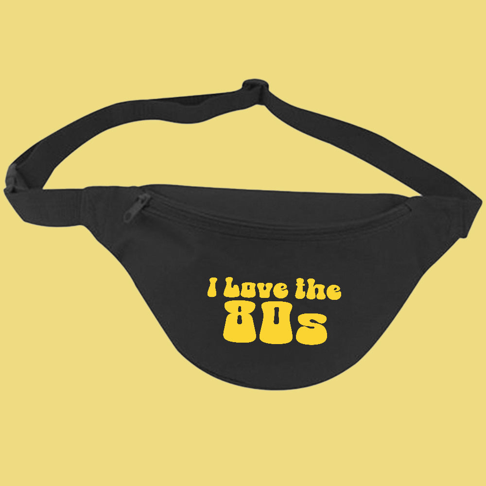 I Love The 80s Yellow Fanny Pack