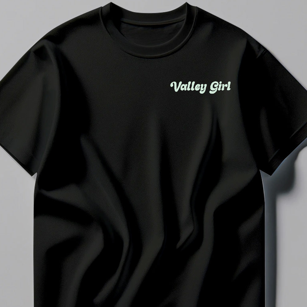 Valley Girl Black Tee Shirt