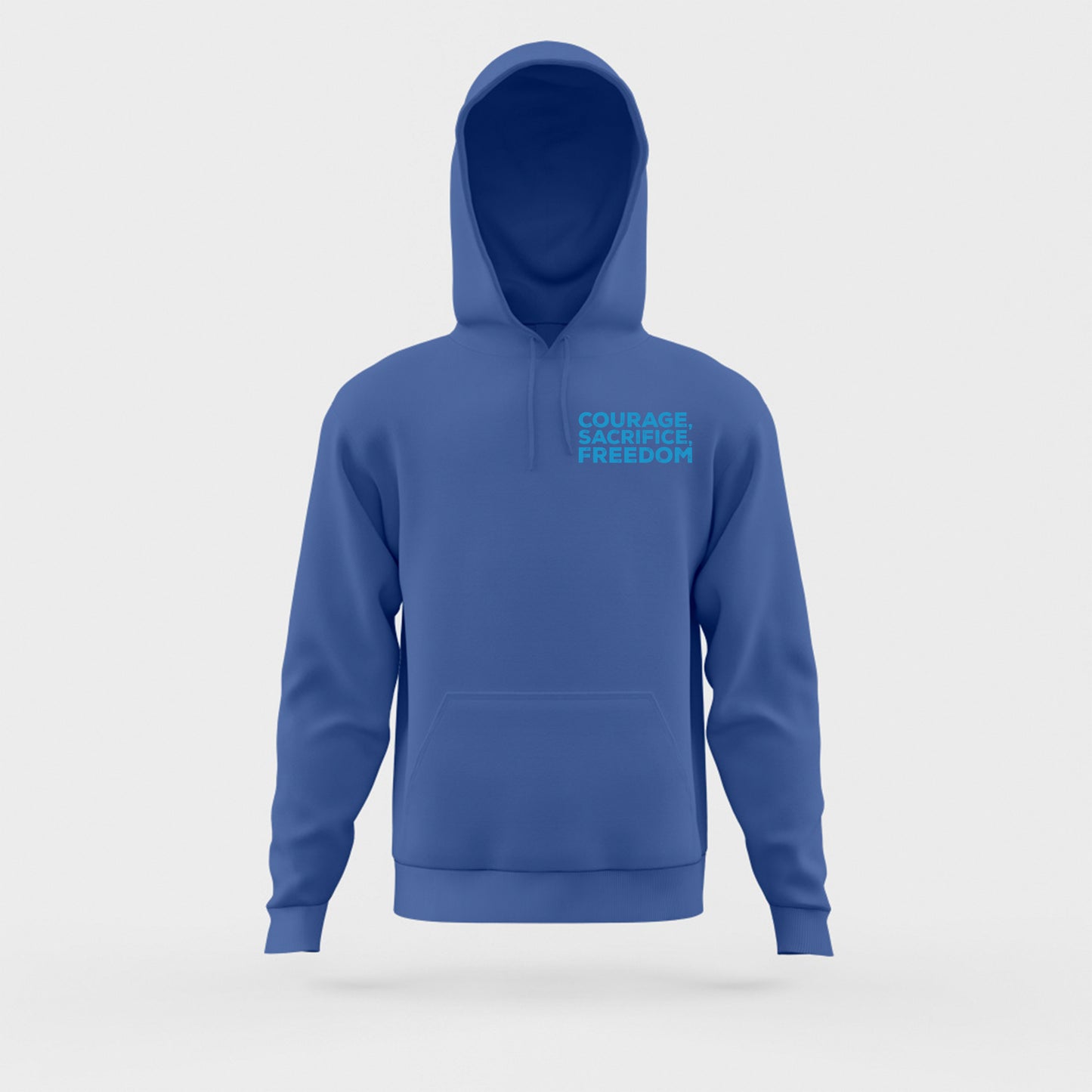Courage, Sacrifice, Freedom Blue Hoodie