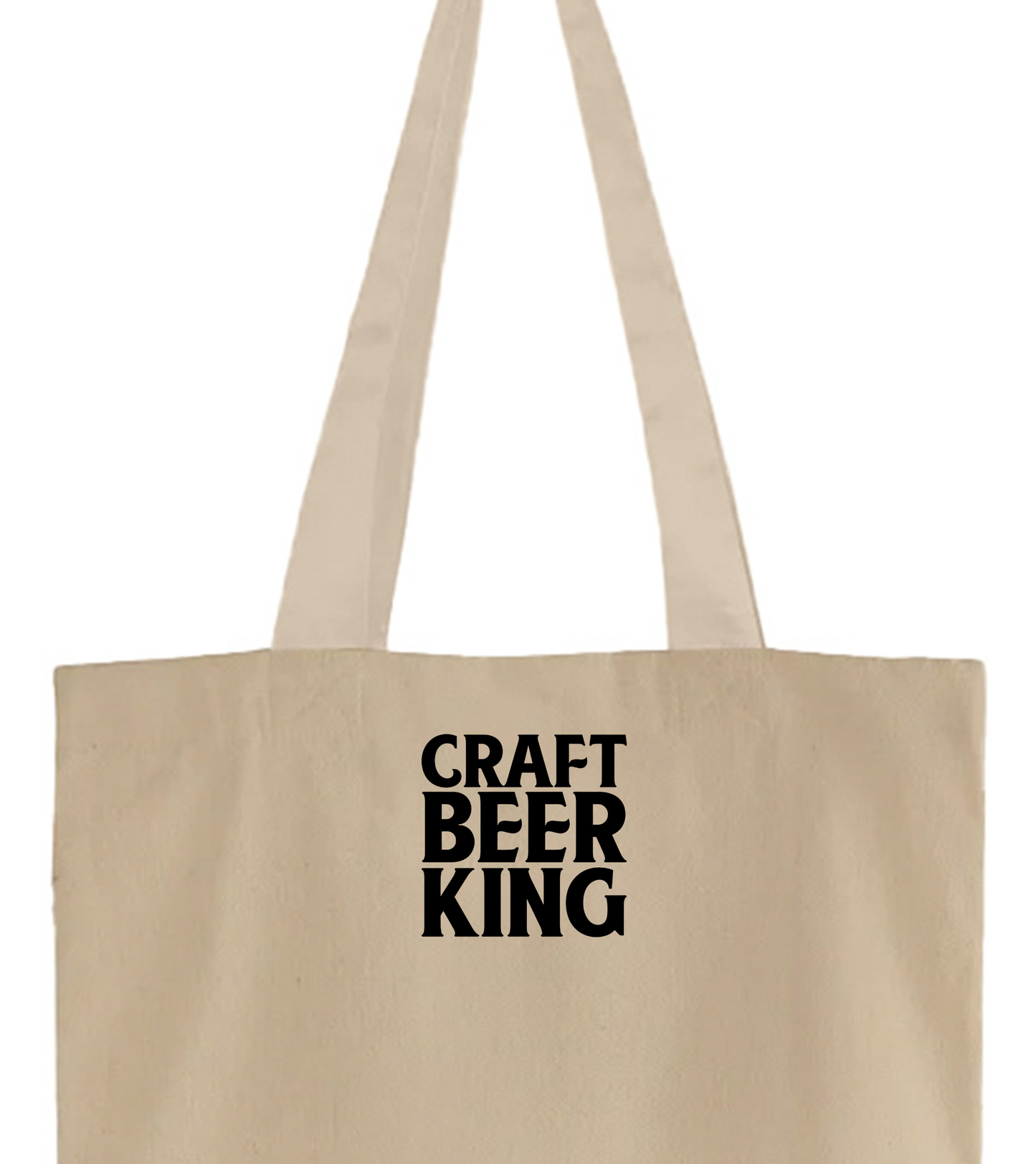 Craft Beer King Black Tote Bag