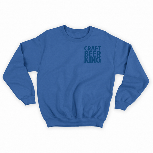 Craft Beer King Blue Sweatshirt
