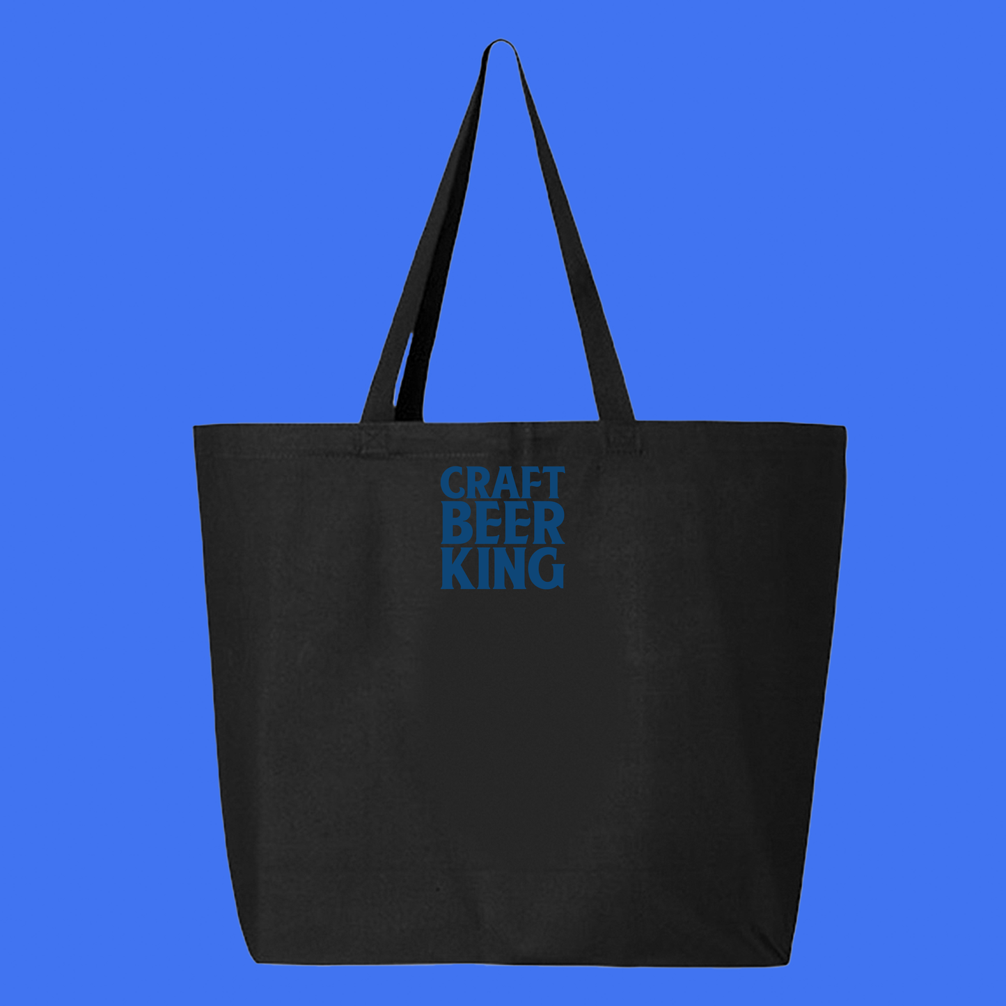Craft Beer King Blue Tote Bag