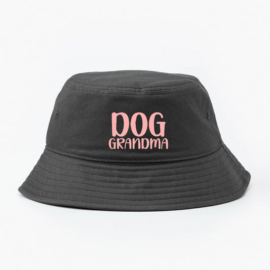 Dog Grandma Light Pink Bucket Hat