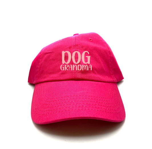 Dog Grandma Light Pink Dad Hat