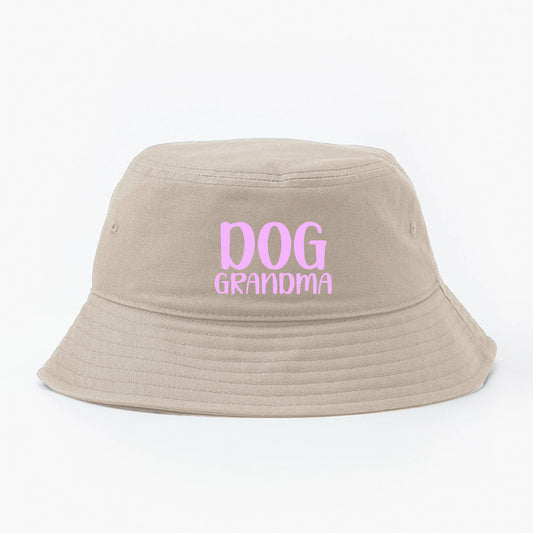 Dog Grandma Light Violet Bucket Hat