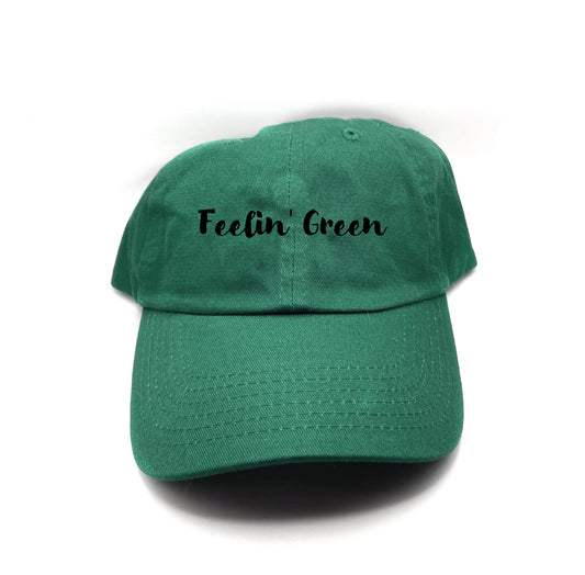 Feelin' Green Black Dad Hat