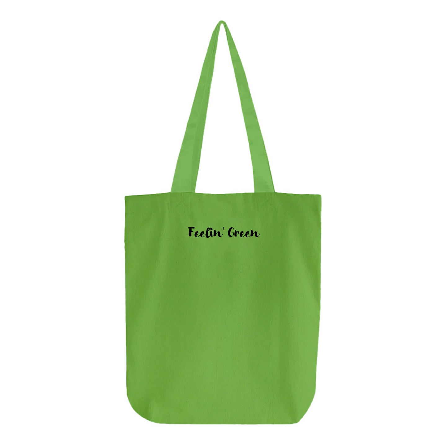 Feelin' Green Black Tote Bag