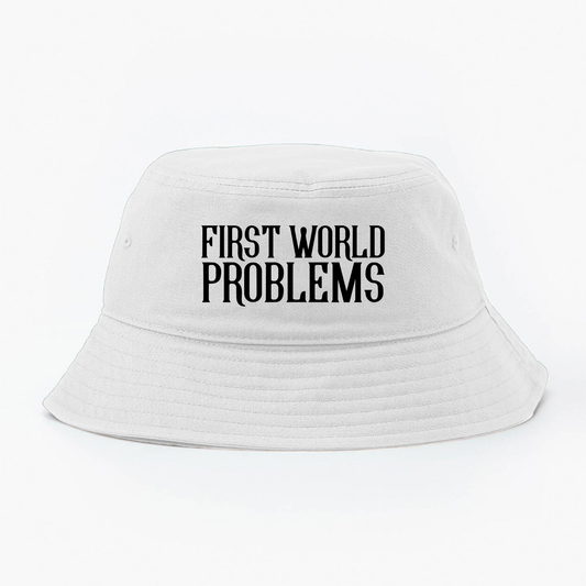 First World Problems Black Bucket Hat
