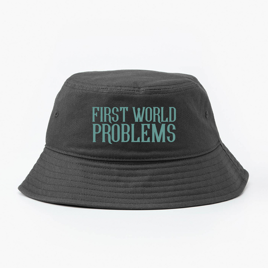 First World Problems Green Bucket Hat