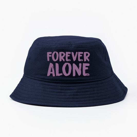 Forever Alone Purple Bucket Hat