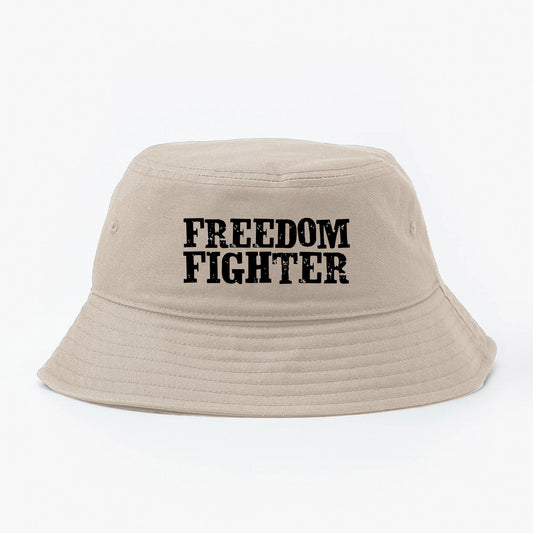 Freedom Fighter Black Bucket Hat