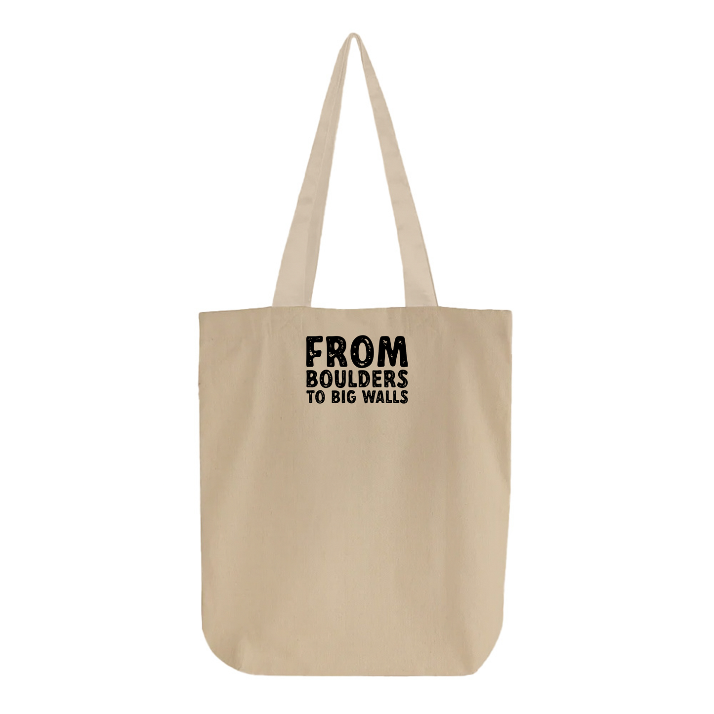 "From Boulders to Big Walls" Black Tote Bag