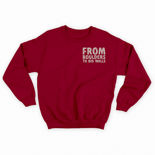"From Boulders to Big Walls" Grey Sweatshirt