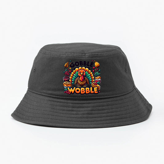 "Gobble 'Til You Wobble" Bucket Hat