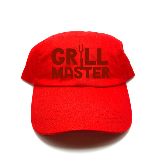 "Grill Master" Dark Red Dad Hat