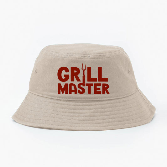 "Grill Master" Dark Red Bucket Hat