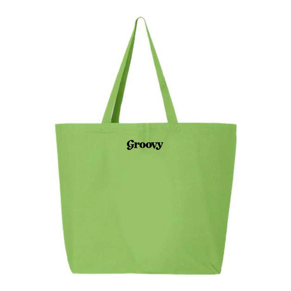 Groovy Black Tote Bag