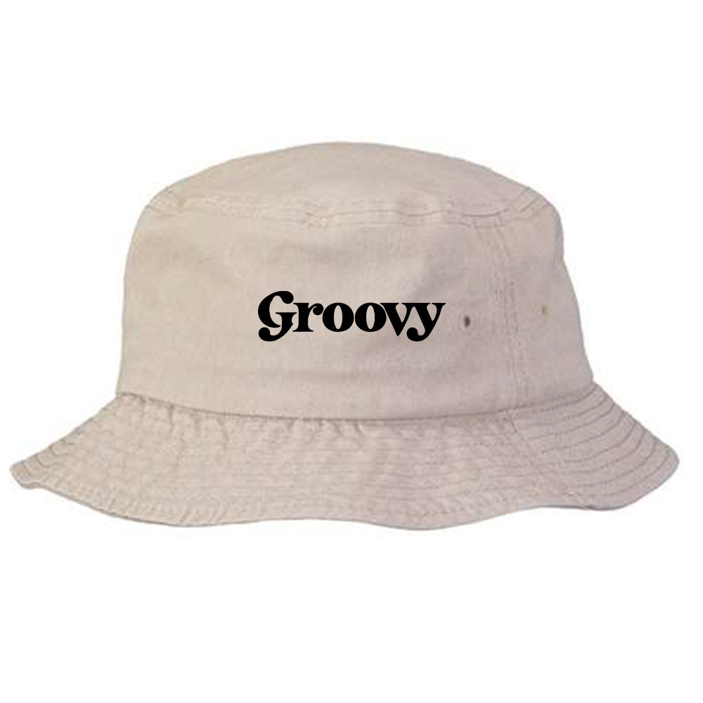 Groovy Black Bucket Hat