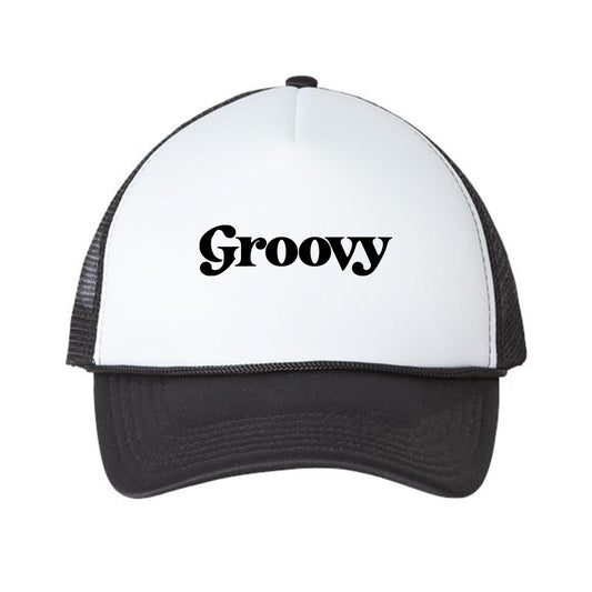 Groovy Black Foam Trucker Hat