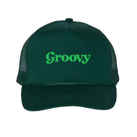 Groovy Green Foam Trucker Hat