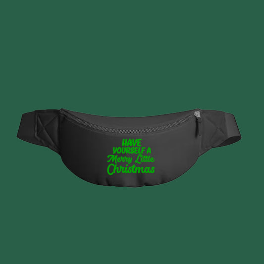 "Have Yourself a Merry Little Christmas" Green Fanny Pack