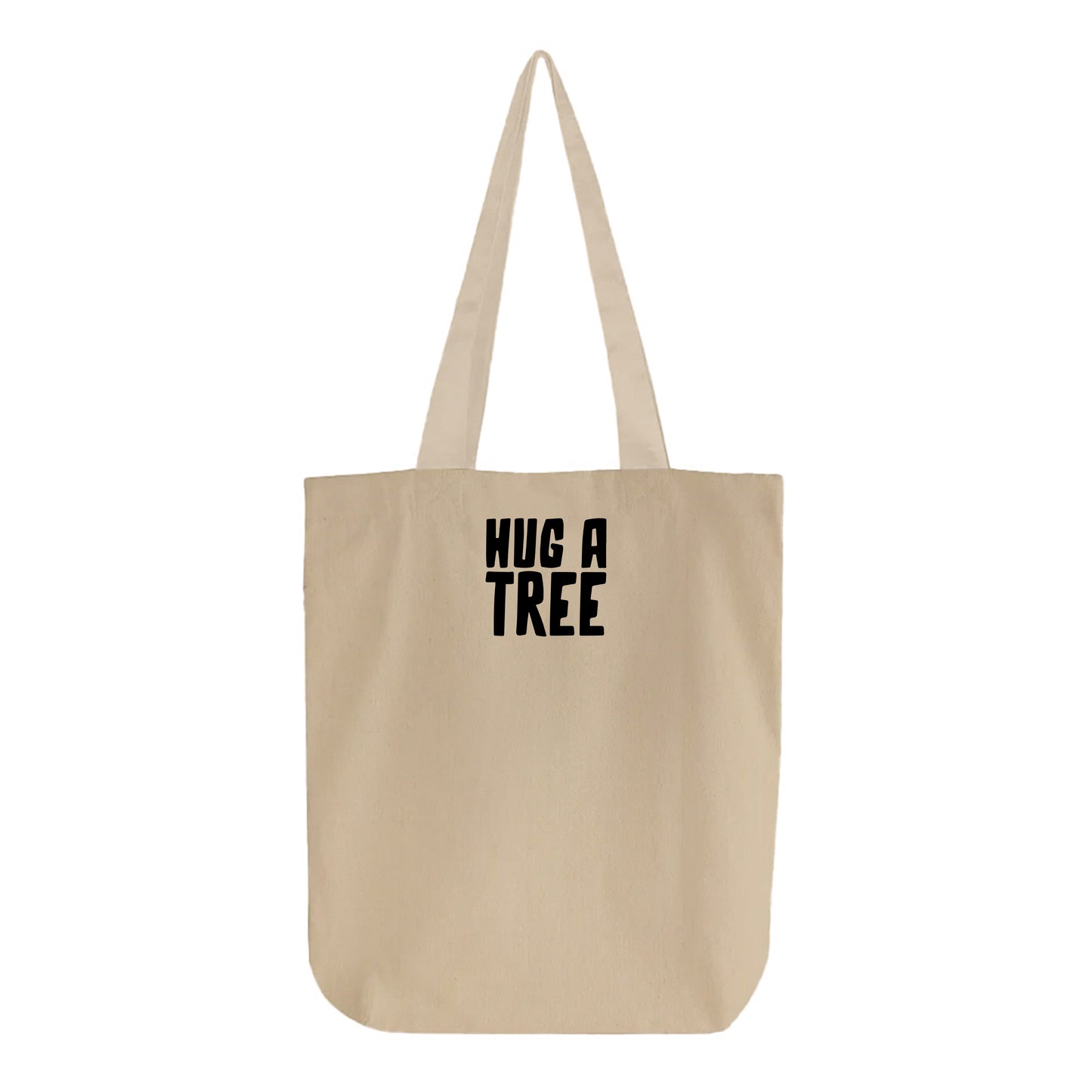 Hug a Tree Black Tote Bag
