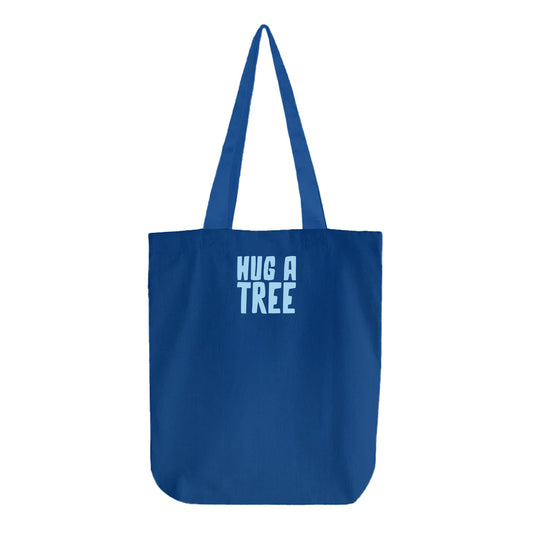 Hug a Tree Sky Blue Tote Bag