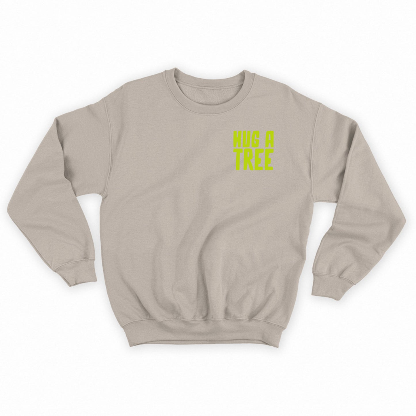 Hug a Tree Yellow Green Sweatshirt
