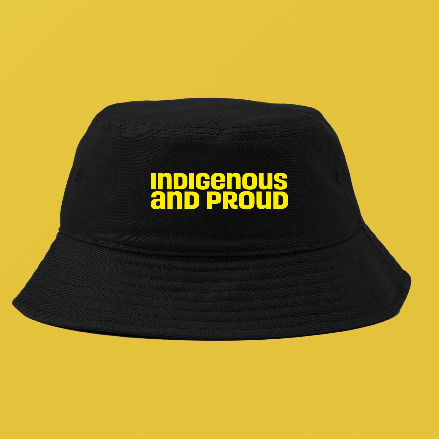 Indigenous and Proud Yellow Bucket Hat