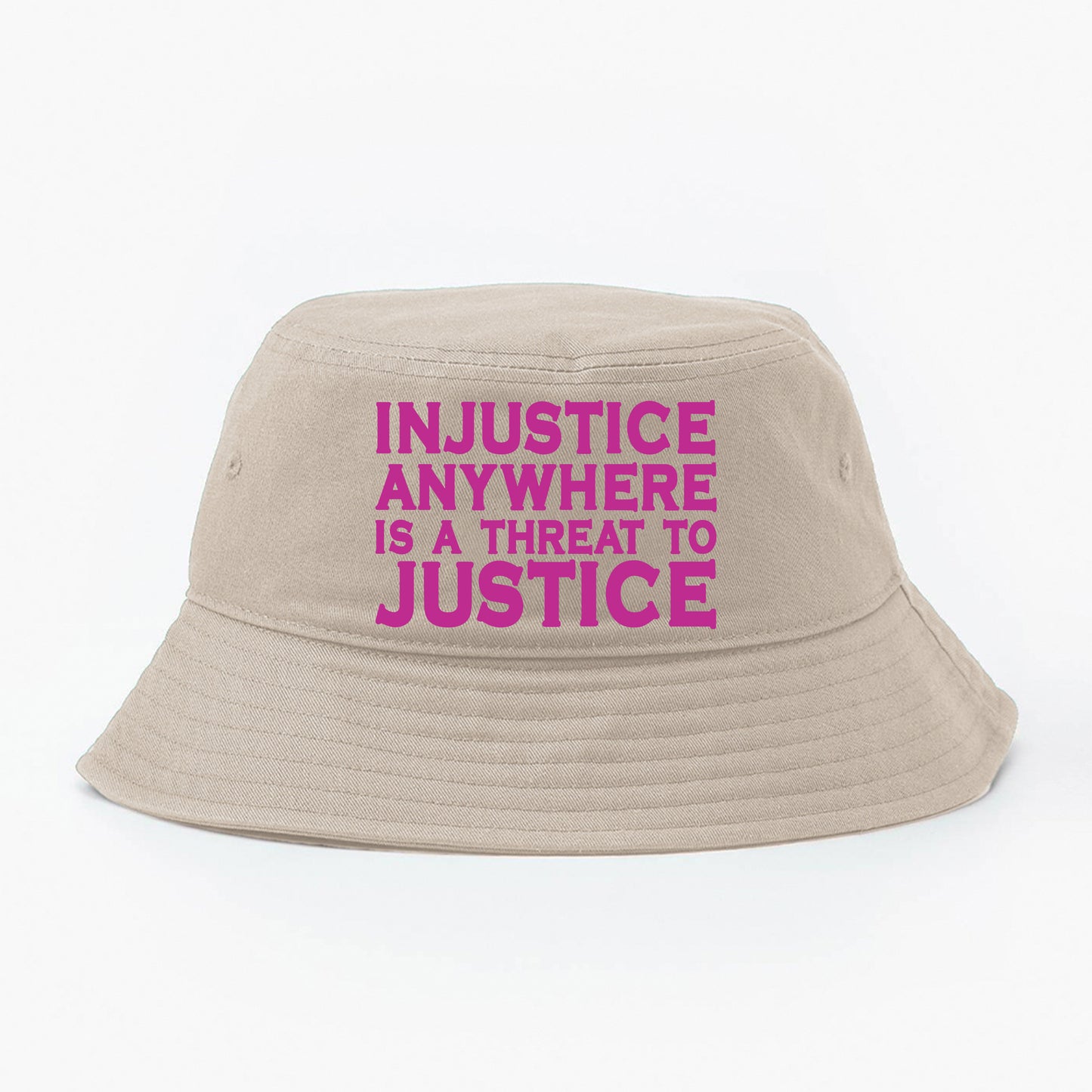 Injustice Anywhere Is a Threat to Justice Everywhere Orange Bucket Hat