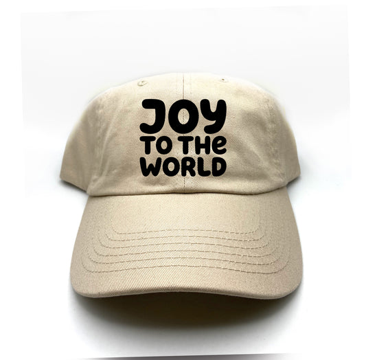 "Joy to the World" Black Dad Hat