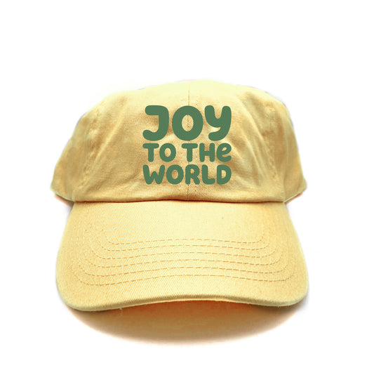 "Joy to the World" Green Dad Hat