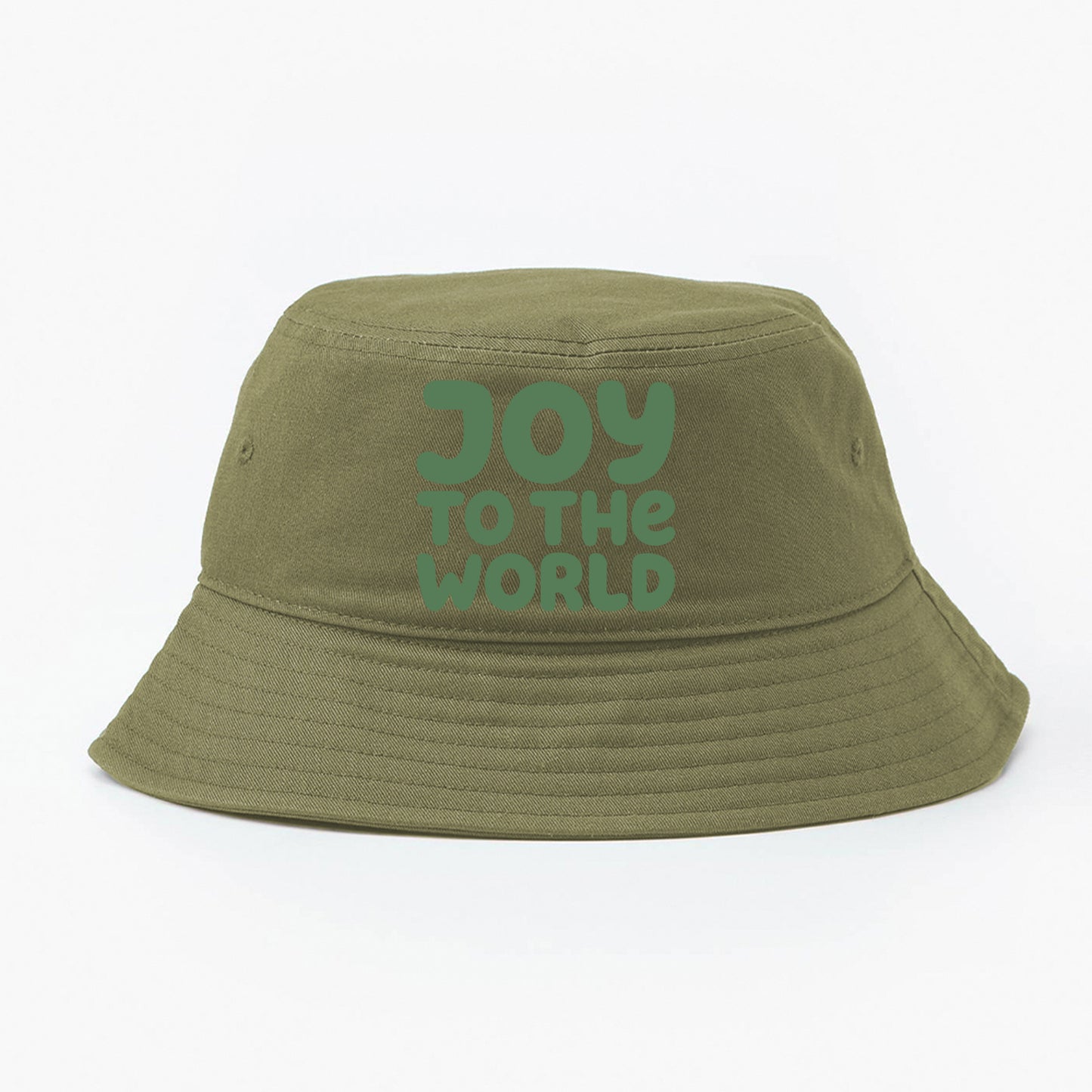 "Joy to the World" Green Bucket Hat